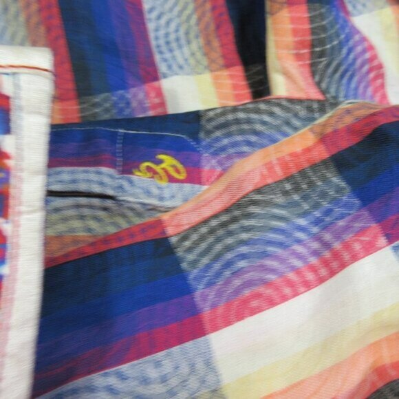 Robert Graham mens funky colorful classic fit Psychedelic flip button XL EUC - Picture 7 of 8